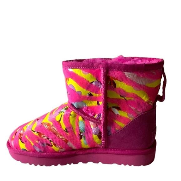 UGG Classic Mini Tiger Flower Sequins Ankle Boots Women's Size 8 Multicolor - Picture 5 of 13